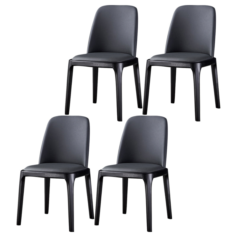 Modern Side Dining Chairs Faux Leather Dining Chairs for Kitchen