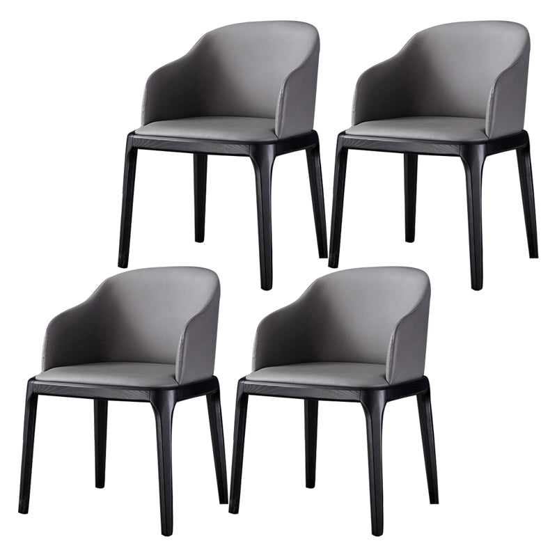 Modern Side Dining Chairs Faux Leather Dining Chairs for Kitchen