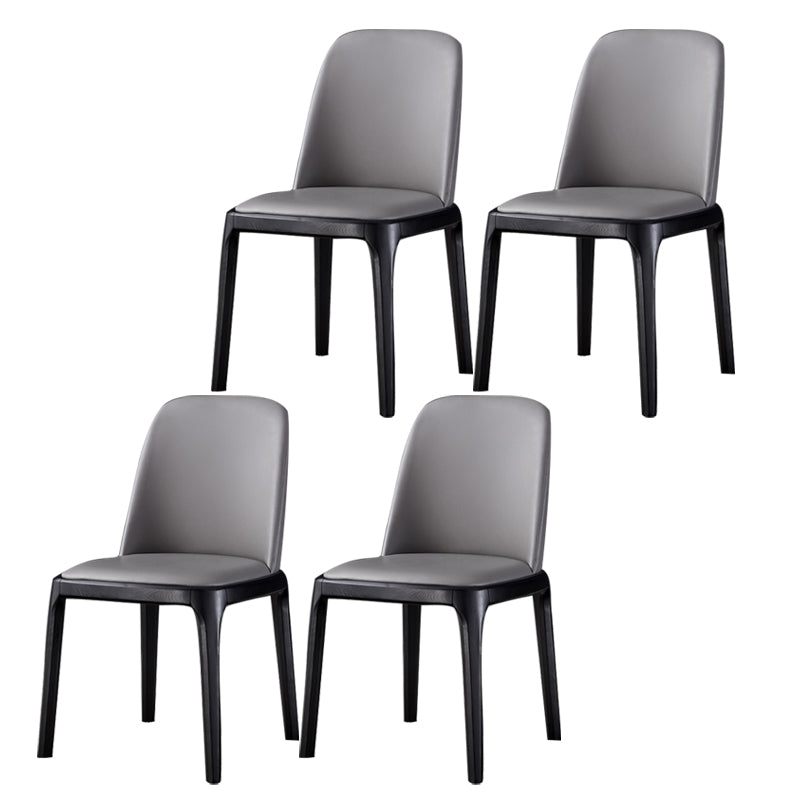 Modern Side Dining Chairs Faux Leather Dining Chairs for Kitchen