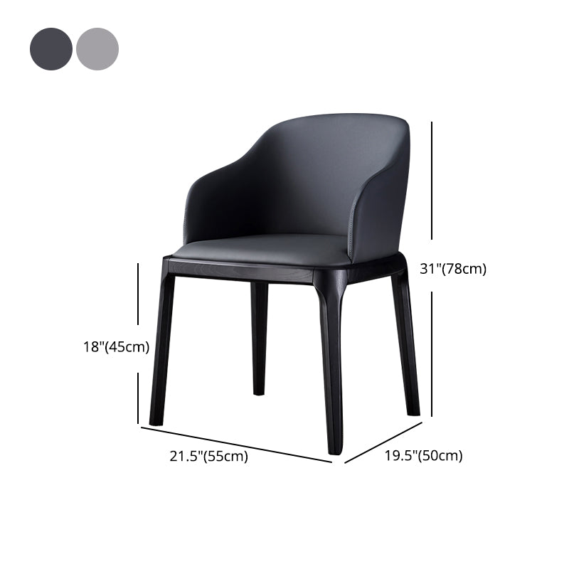 Modern Side Dining Chairs Faux Leather Dining Chairs for Kitchen