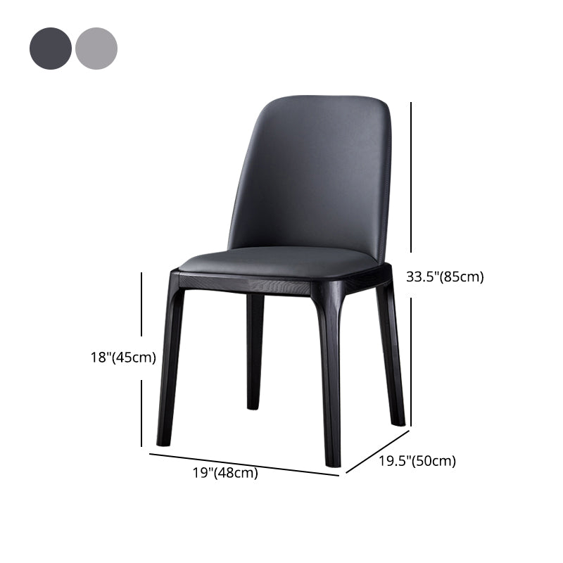 Modern Side Dining Chairs Faux Leather Dining Chairs for Kitchen