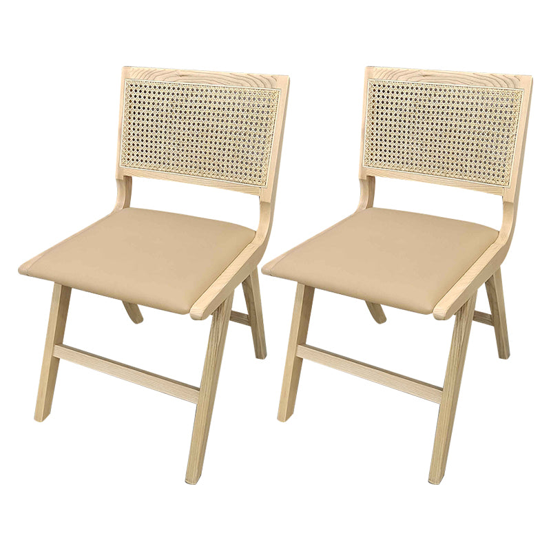 Modern Style Side Chair Open Back Solid Wood Dining Chair for Home