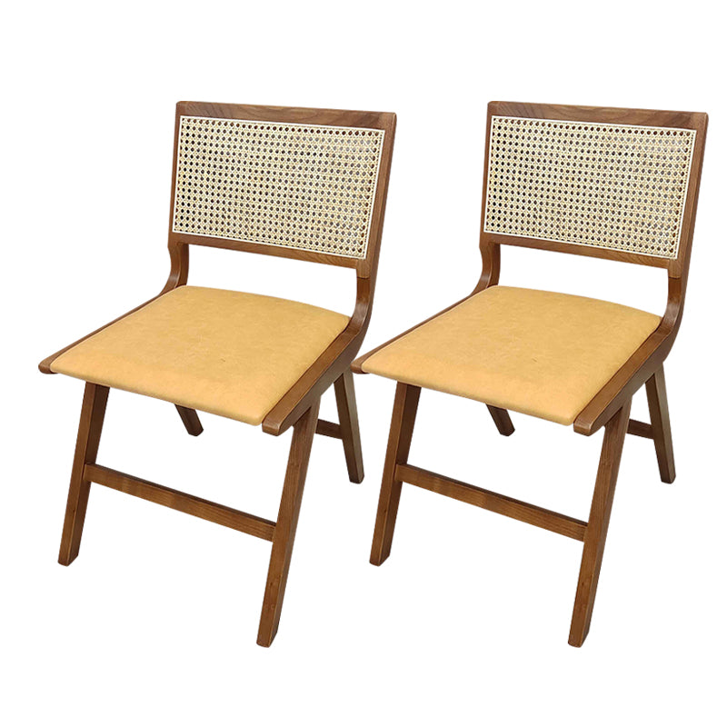 Modern Style Side Chair Open Back Solid Wood Dining Chair for Home