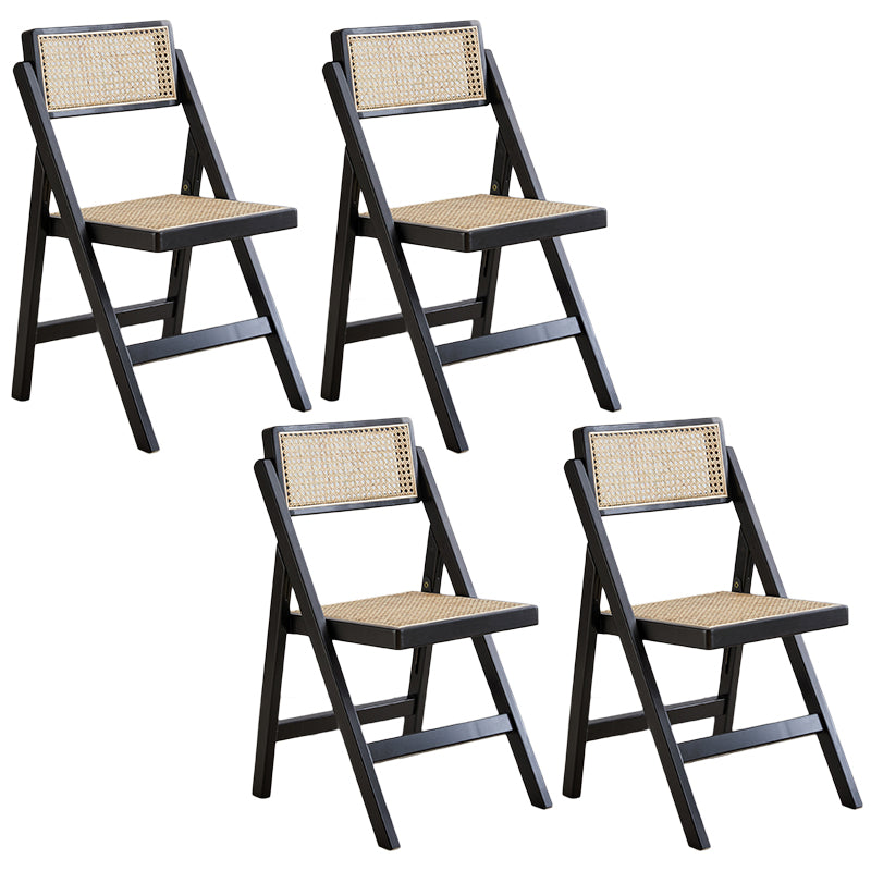 Modern Dining Room Side Chairs Solid Wood Dining Chairs with Foldable