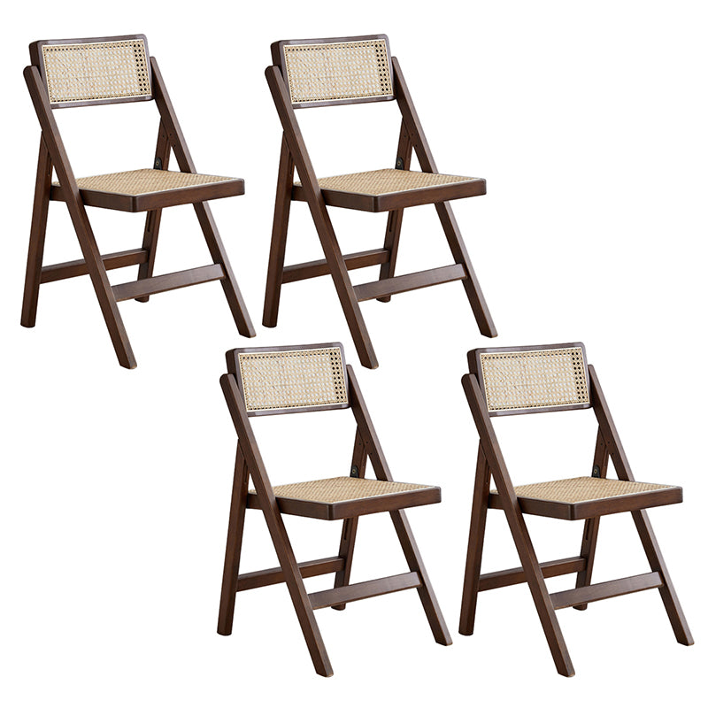 Modern Dining Room Side Chairs Solid Wood Dining Chairs with Foldable