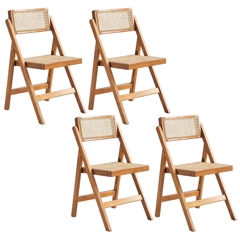 Modern Dining Room Side Chairs Solid Wood Dining Chairs with Foldable