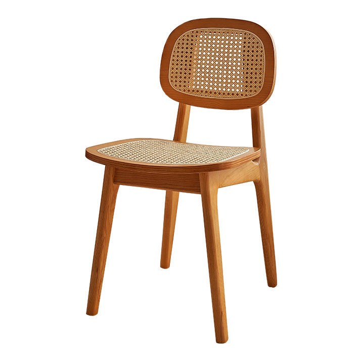 Armless Dining Chairs Modern Wooden Side Chairs for Dining Room