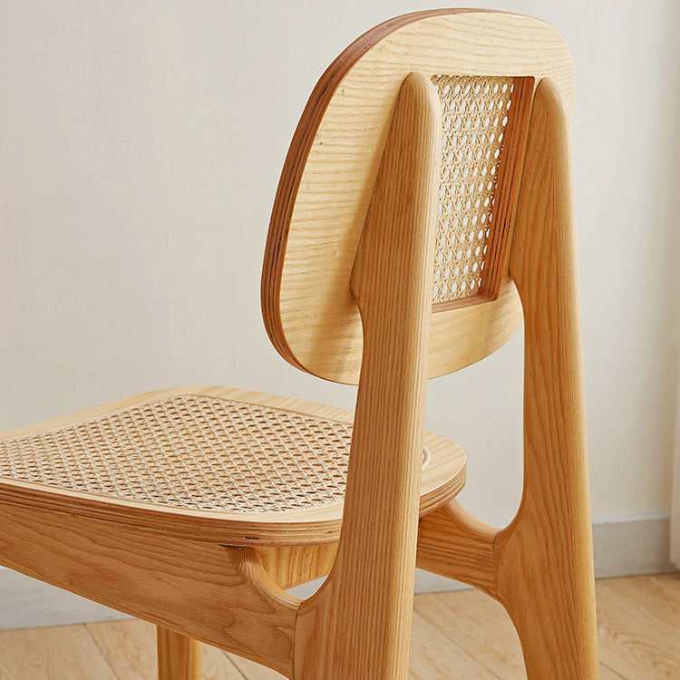 Armless Dining Chairs Modern Wooden Side Chairs for Dining Room