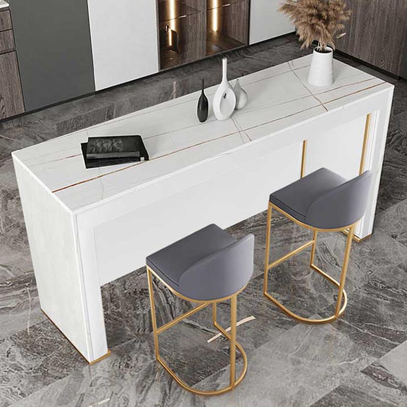 Indoor Double Pedestal Cocktail Bar Table Modern Pub Height Dining Table