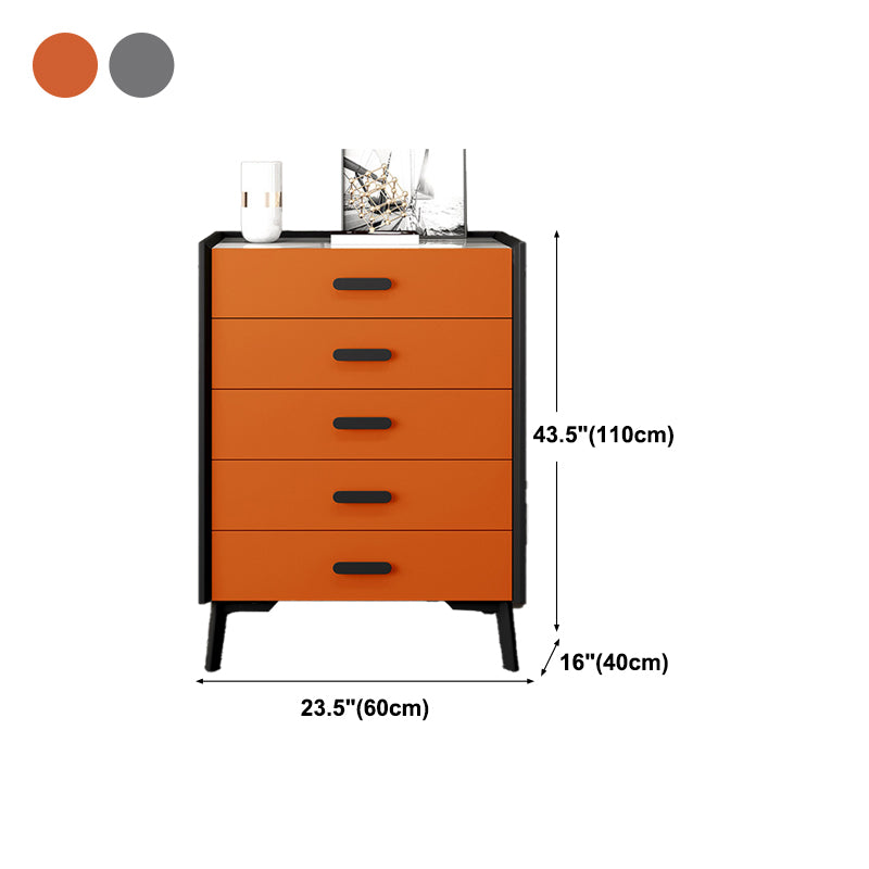 Modern Engineered Wood Credenza Stone Countertop Dining Buffet with Drawer for Living Room