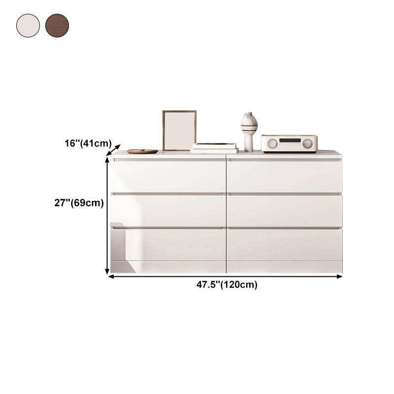 Modern Simple Sideboard Engineered Wood Buffet Table with Drawer for Living Room