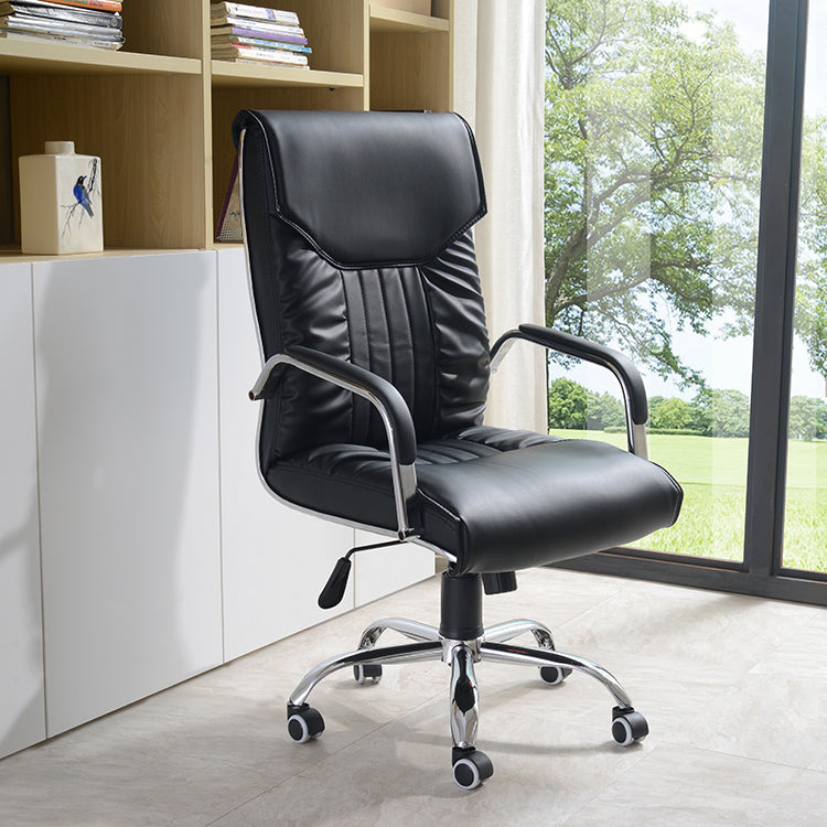 Modern Executive Computer Chair with Wheels Swivel Office Chair with Padded Arms