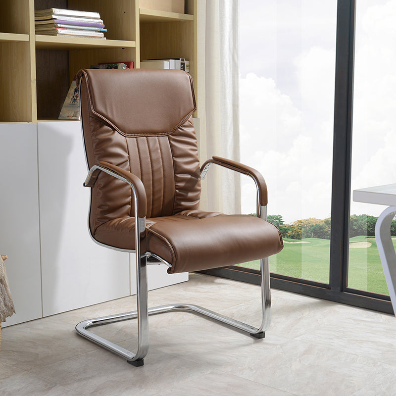 Modern Executive Computer Chair with Wheels Swivel Office Chair with Padded Arms