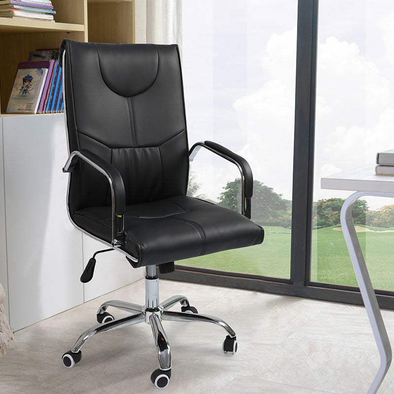 Modern Executive Computer Chair with Wheels Swivel Office Chair with Padded Arms