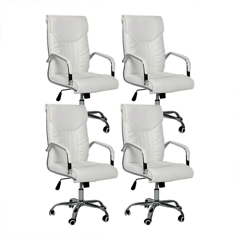 Modern Executive Computer Chair with Wheels Swivel Office Chair with Padded Arms