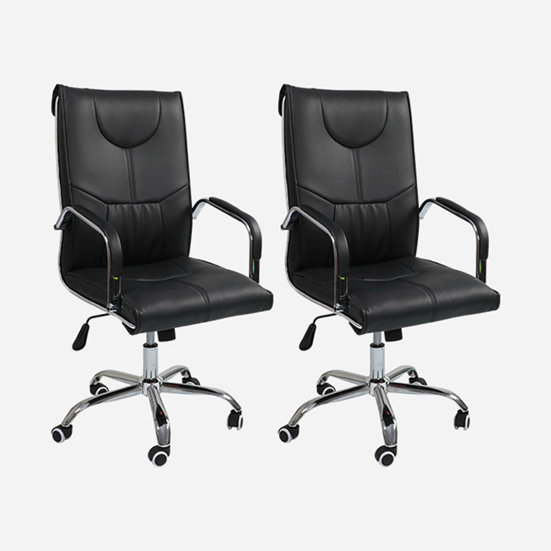 Modern Executive Computer Chair with Wheels Swivel Office Chair with Padded Arms