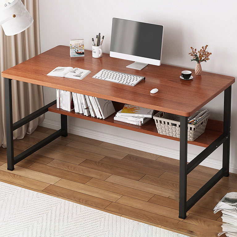 Industrial Style Home Office Desk Wooden Rectangular Writing Desk