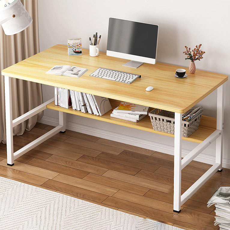 Industrial Style Home Office Desk Wooden Rectangular Writing Desk