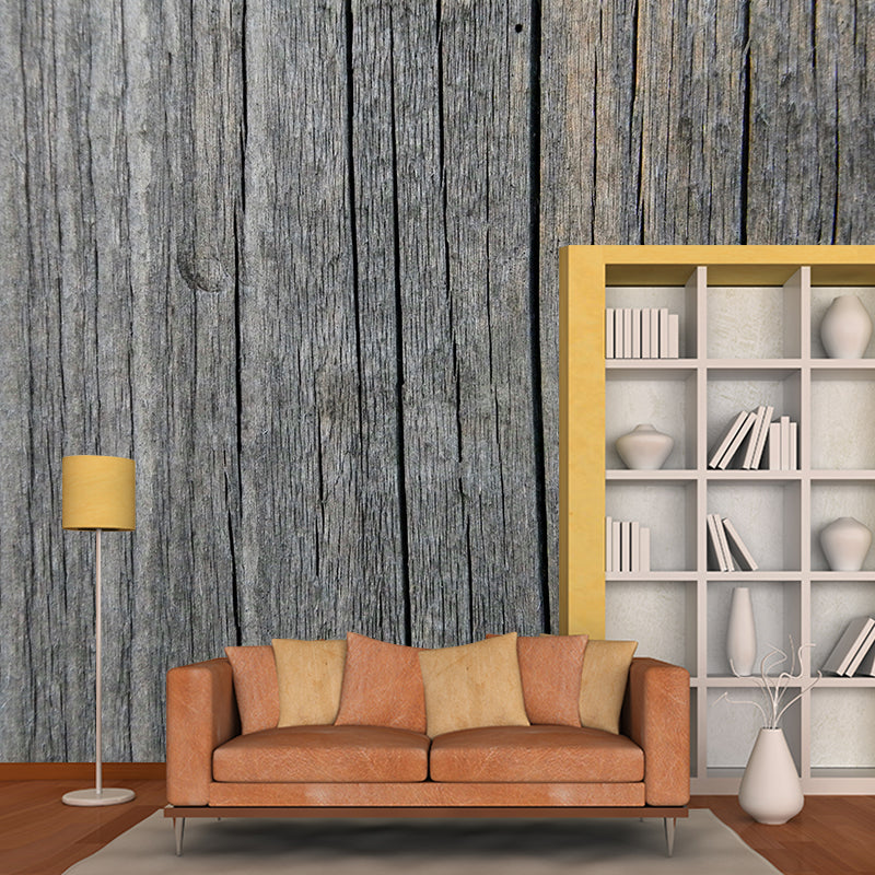 Wood Texture Decorative Modern Wall Mural Drawing Room Wallpaper