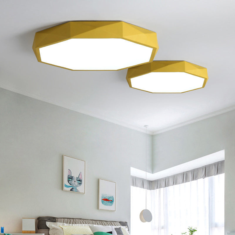 Modern Style Circle Shape Ceiling Light Metal 1 Light Ceiling Light for Restaurant