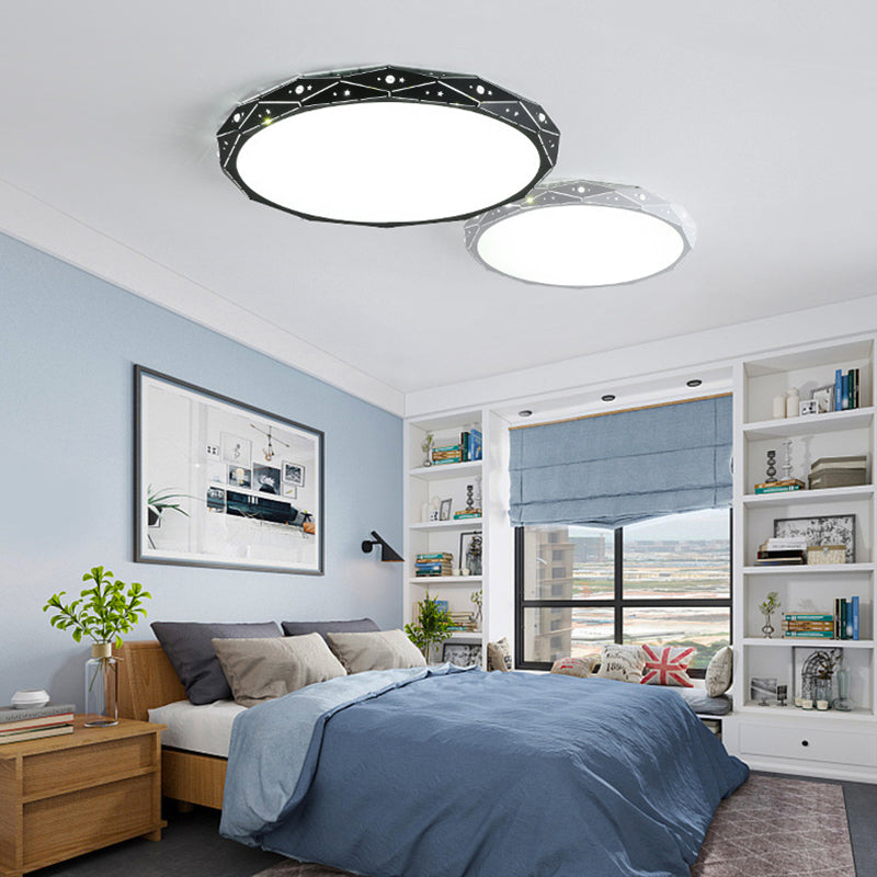 Modern Style Circle Shape Ceiling Light Metal 1 Light Ceiling Light for Dining Room