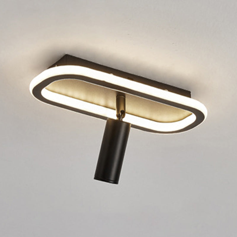 Modern Strip Ceiling Light Metal Multi Light Track Flush Mount Light for Cloakroom