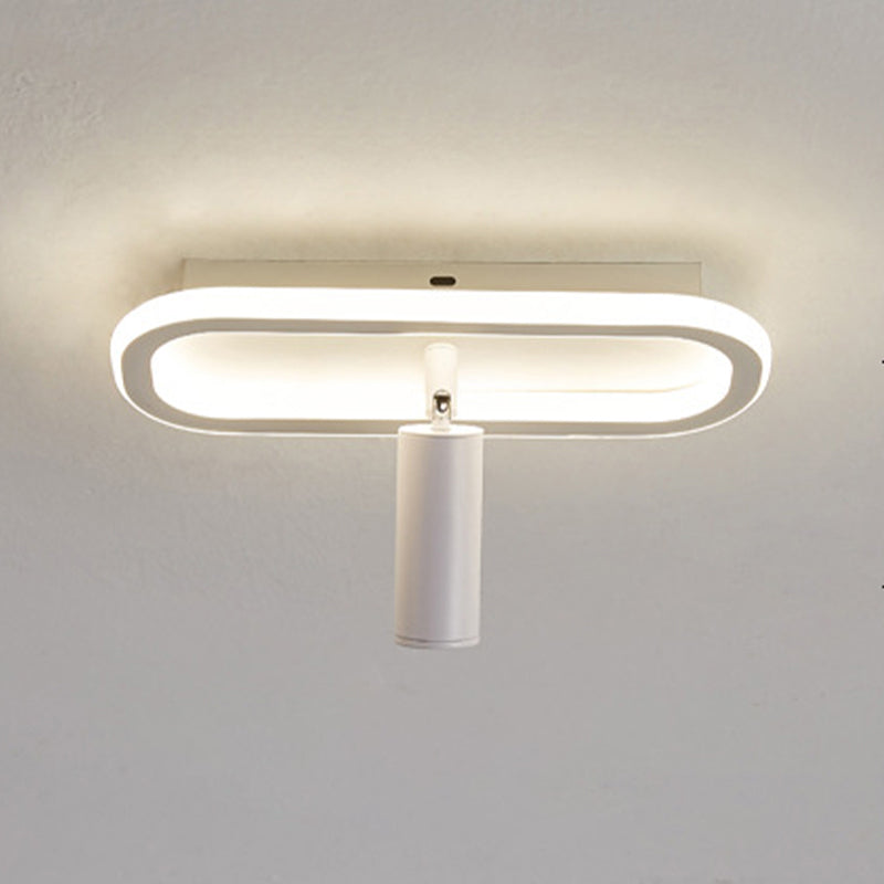 Modern Strip Ceiling Light Metal Multi Light Track Flush Mount Light for Cloakroom