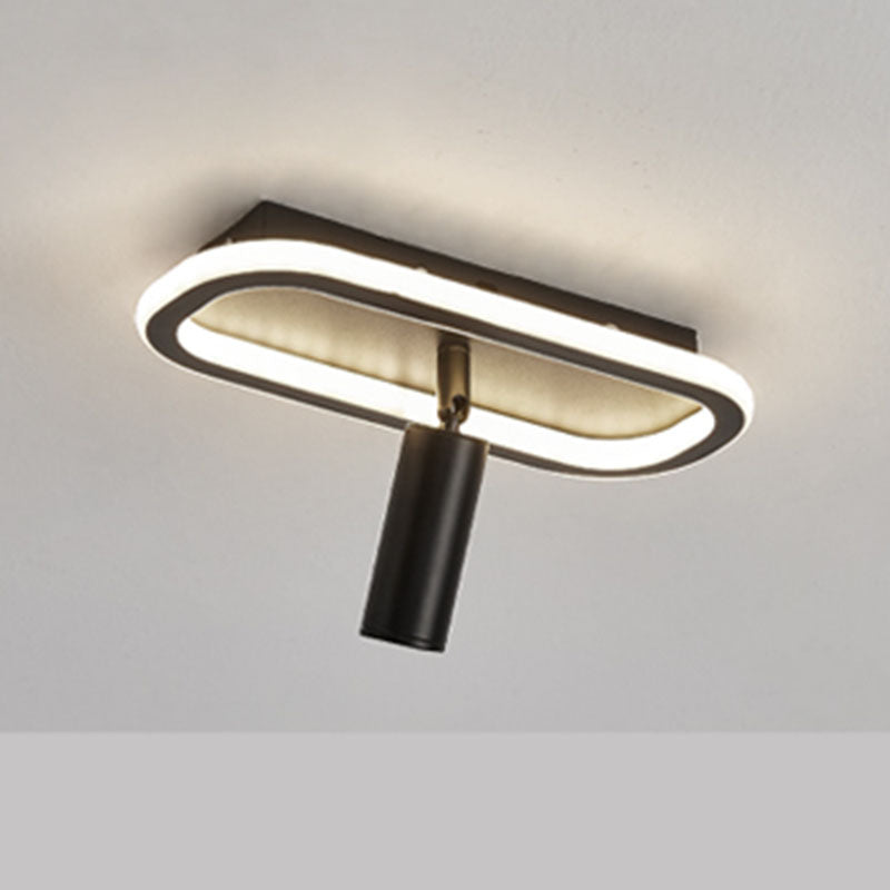 Modern Strip Ceiling Light Metal Multi Light Track Flush Mount Light for Cloakroom