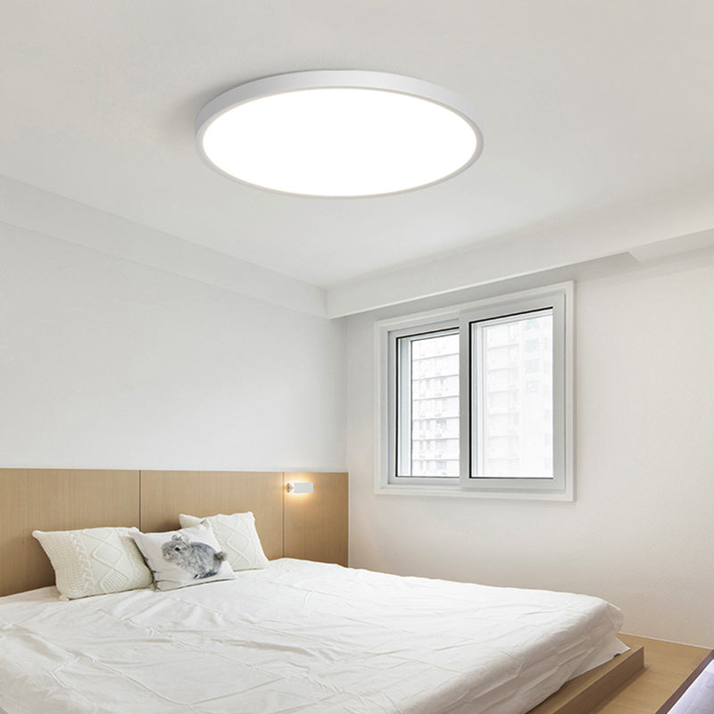 Metal Circular Flush Mount Ceiling Lamp Modern Style LED Ceiling Mount Light for Bedroom