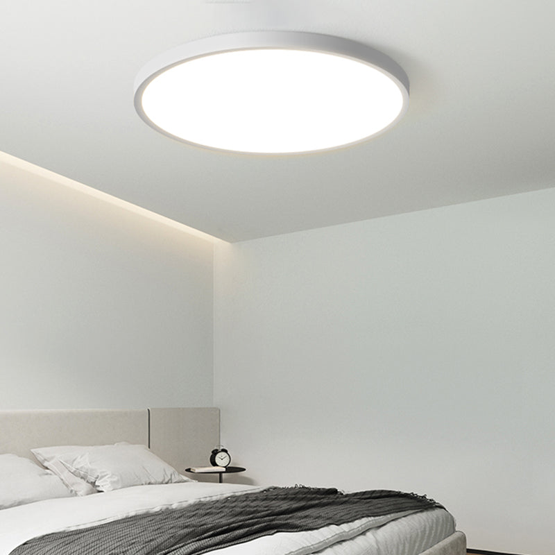 Metal Circular Flush Mount Ceiling Lamp Modern Style LED Ceiling Mount Light for Bedroom