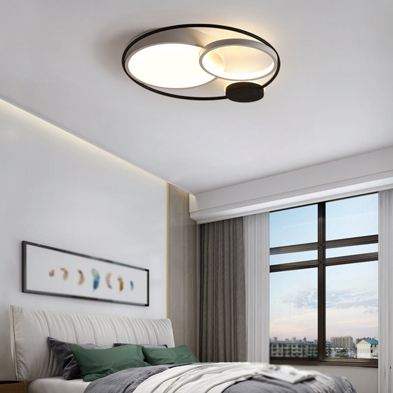 Modern Style Geometry Shape Ceiling Light Fixtures Metal 3 Light Ceiling Mounted Lights