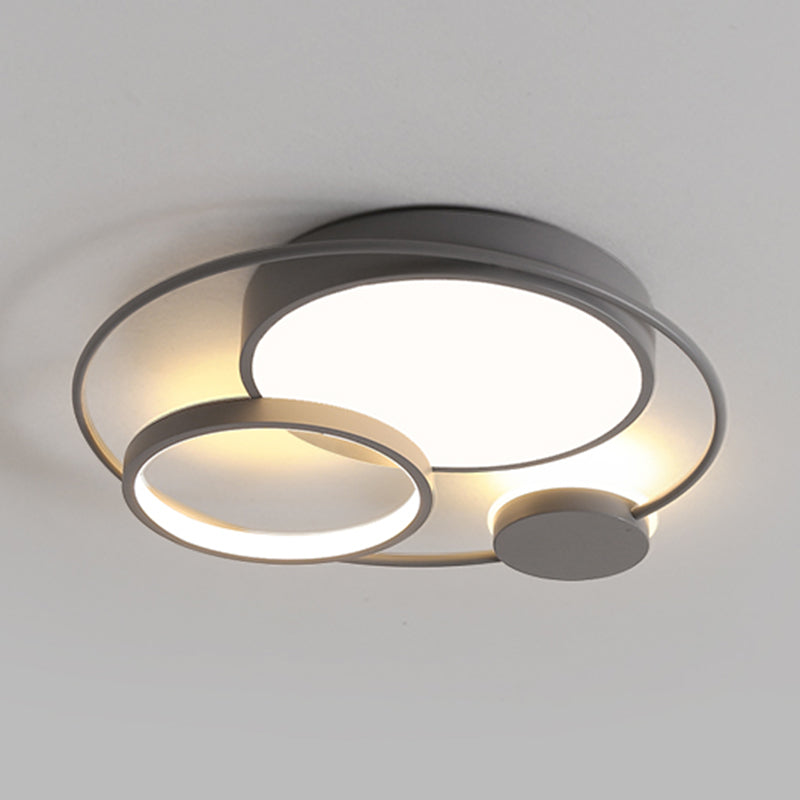 Modern Style Geometry Shape Ceiling Light Fixtures Metal 3 Light Ceiling Mounted Lights