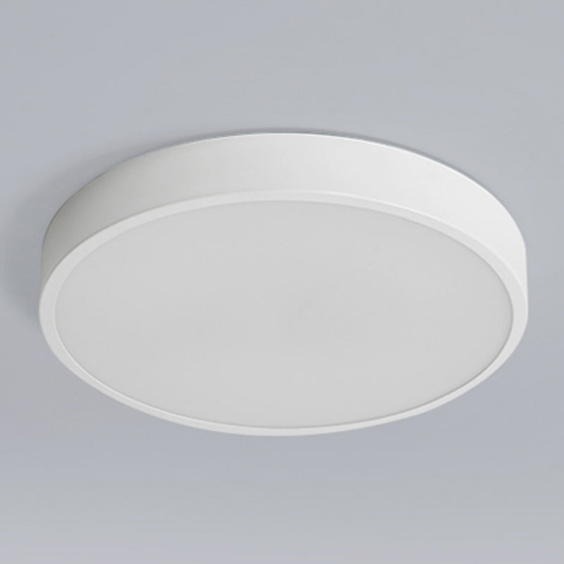 Metal Round Shape Flush Ceiling Light Modern Style 1-Light Flush Ceiling Light Fixtures