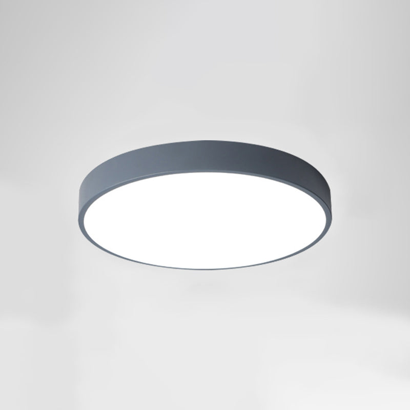 Modern Style Circle Shape Ceiling Light Metal 1 Light Ceiling Lighting for Living Room