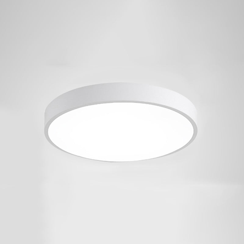 Modern Style Circle Shape Ceiling Light Metal 1 Light Ceiling Lighting for Living Room