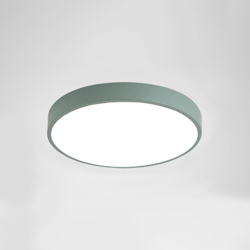 Modern Style Circle Shape Ceiling Light Metal 1 Light Ceiling Lighting for Living Room