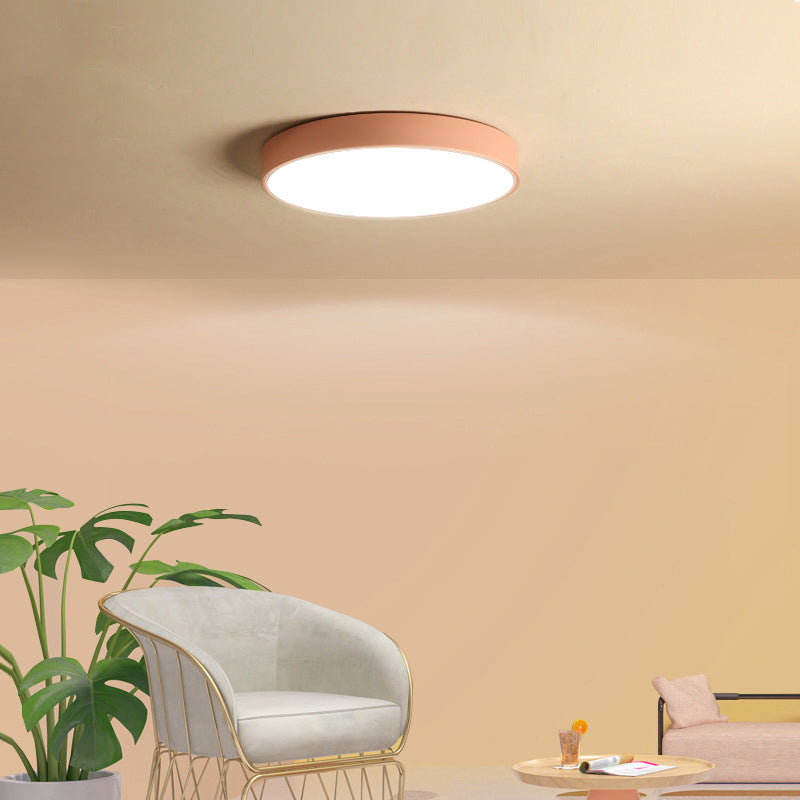 Modern Style Circle Shape Ceiling Light Metal 1 Light Ceiling Lighting for Restaurant