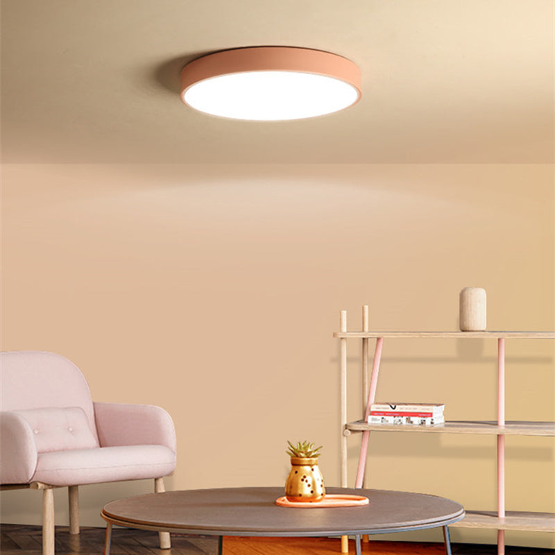 Modern Style Circle Shape Ceiling Light Metal 1 Light Ceiling Lighting for Restaurant