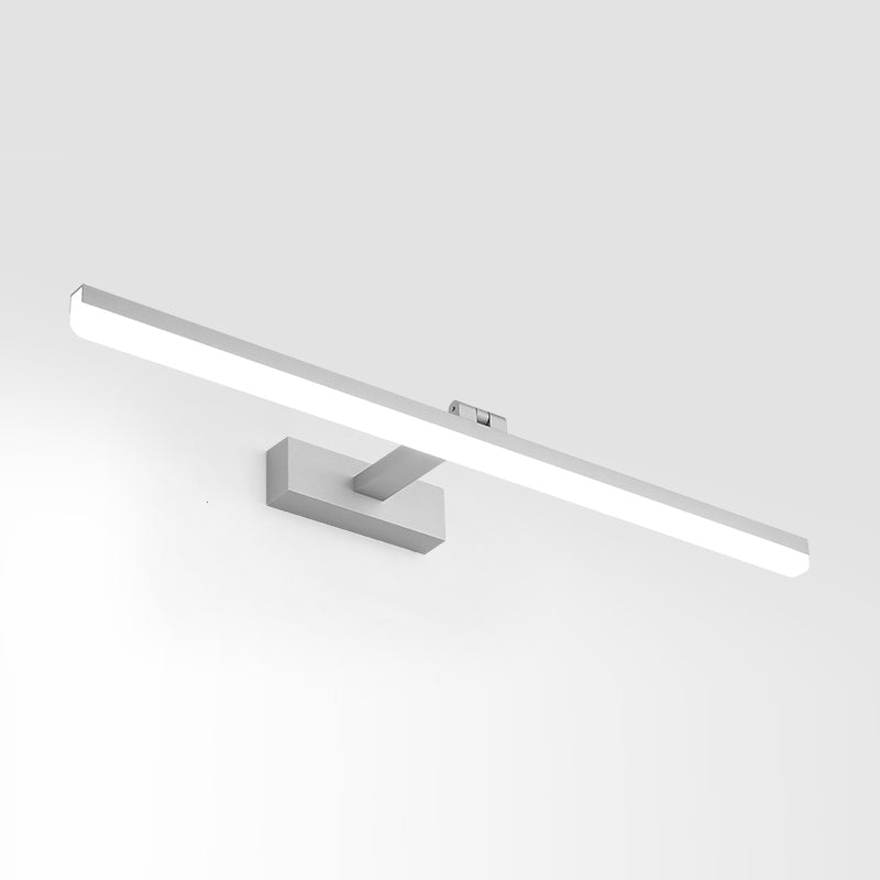 Metal Linear Shape Mirror Wall Light Modern 1-Light Mirror Wall Mount Light