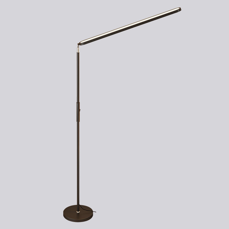 Linear Shape Metal Floor Lighting Contemporary Style 1 Light Floor Lamp