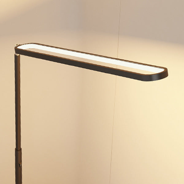 Linear Shape Metal Floor Lighting Contemporary Style 1 Light Floor Lamp