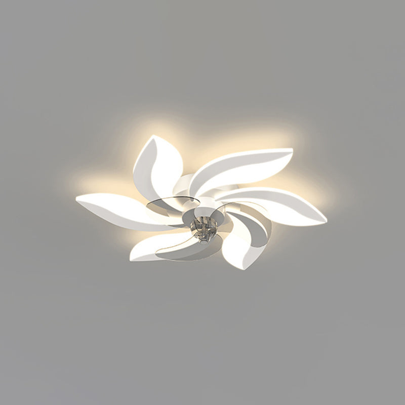 Modern Style Ceiling Fan Lighting Metal 6 Light Ceiling Fan Lamp for Bedroom