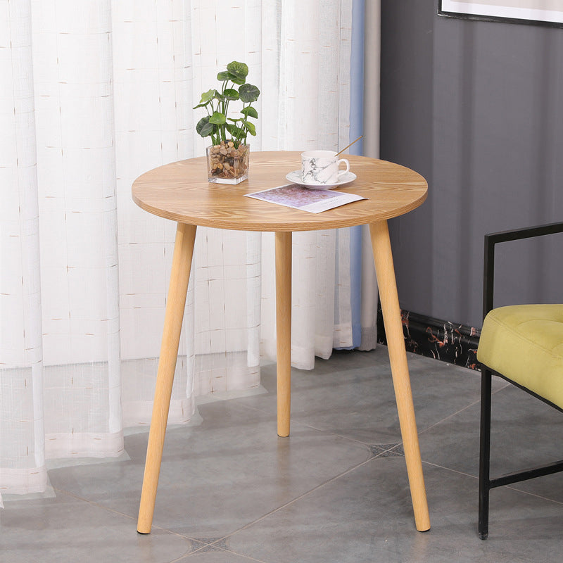 3 Legs End Table Natural/ White/ Yellow Round Wood Side End Table