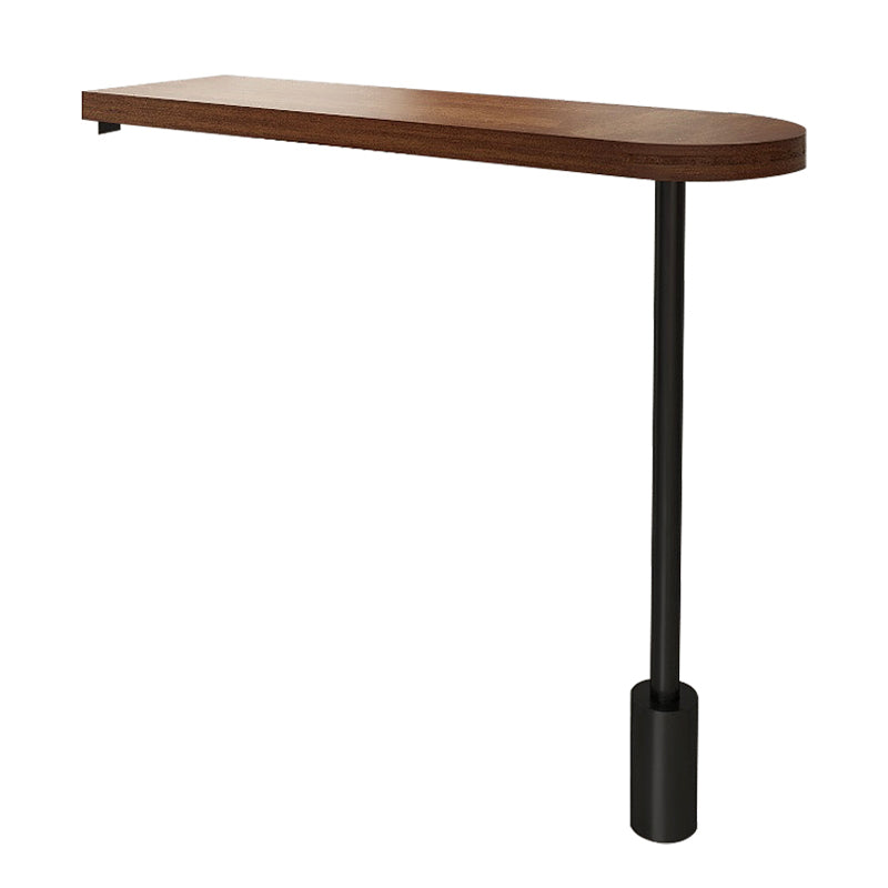 Industrial Style Wood Top Counter Table 42-inch Height Table for Dining Room