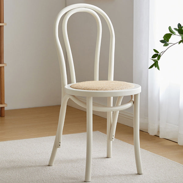 Glam Style Side Chair Solid Wood Home Windsor Back Dining Chair