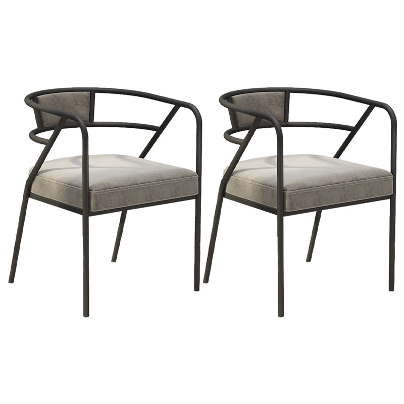 Glam Style Dining Chair Open Back Indoor Side Chair (Set of 2)