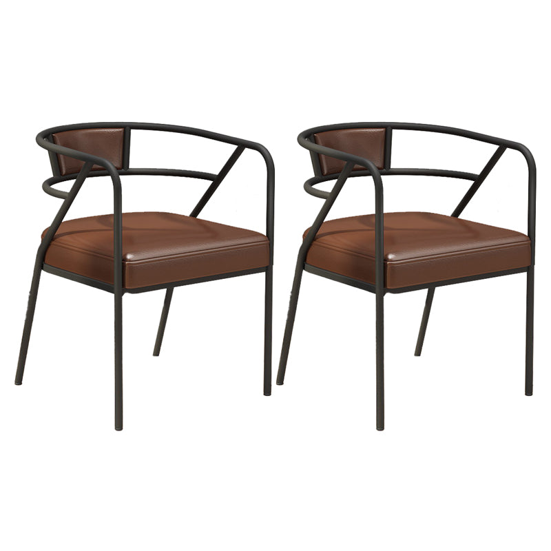 Glam Style Dining Chair Open Back Indoor Side Chair (Set of 2)