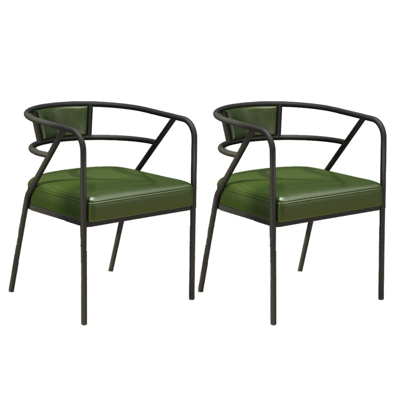 Glam Style Dining Chair Open Back Indoor Side Chair (Set of 2)