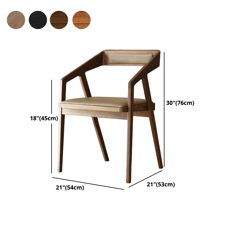 Dining Room Side Chairs Modern Solid Wood Arm Chair for Kitchen