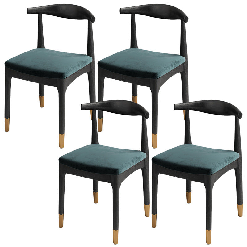 Armless Kitchen Chairs Modern Wooden Side Chairs for Dining Room